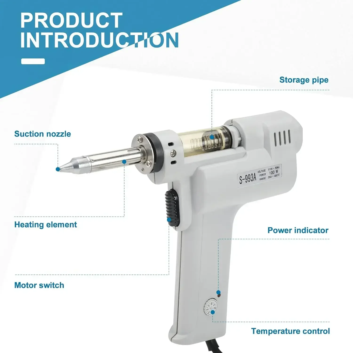 Электрический паяльный пистоле – обзор и цена Desoldering Gun Vacuum Electric